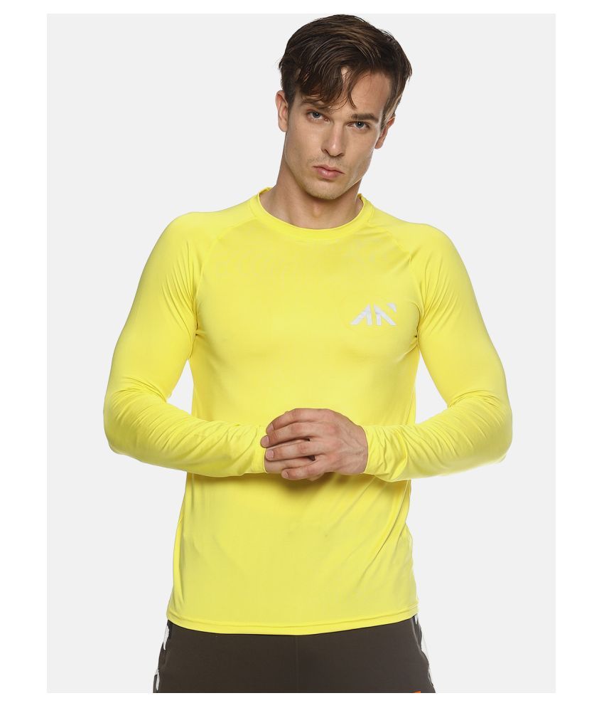 lycra shirt yellow