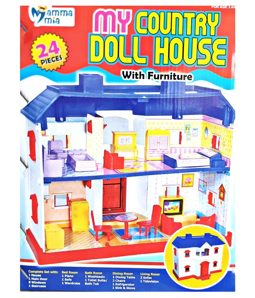 doll house and play kitchen