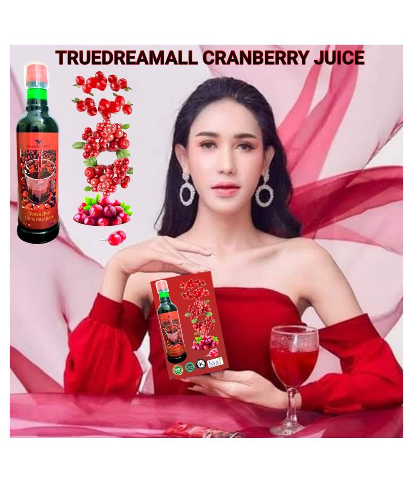 TRUEDREAMALL 100 Pure Cranberry Juice Unsweetened (Great for Urinary