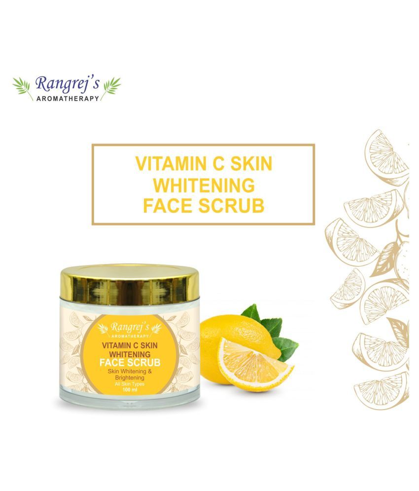 Rangrej's Aromatherapy Vitamin C Skin Whitening Face Scrub for Radiant
