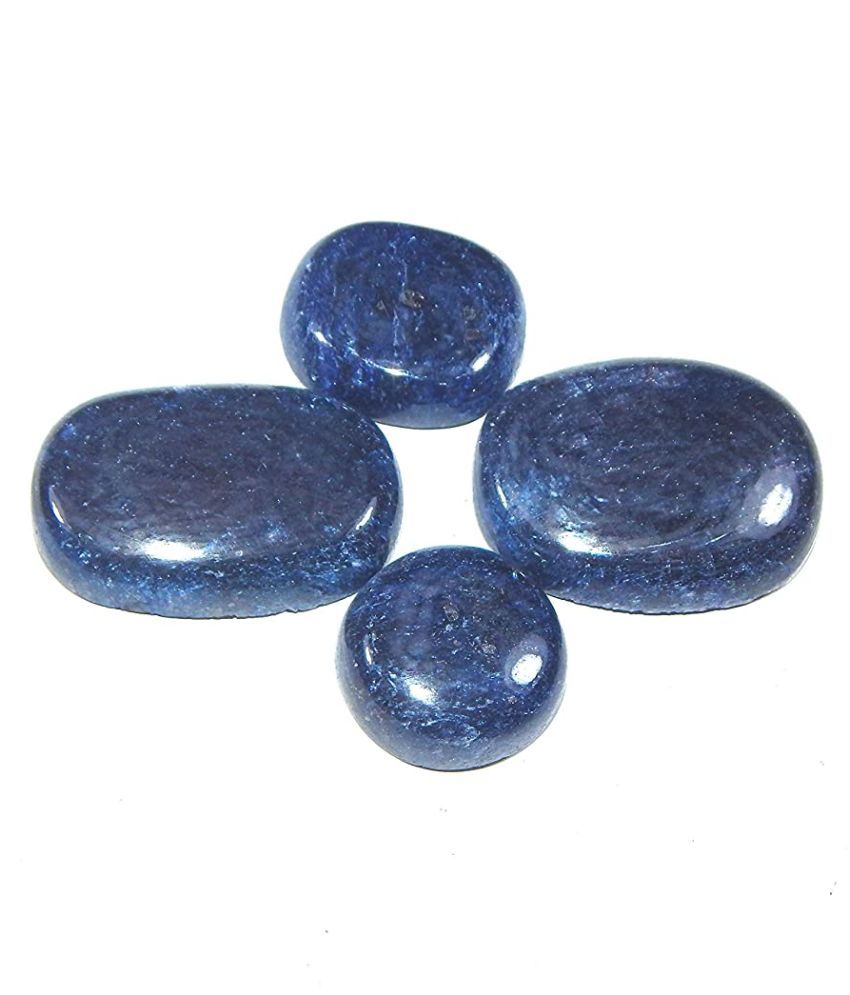 Natural Blue Sapprire Pukhraj Loose Gemstone 4pcs - Buy Natural Blue ...