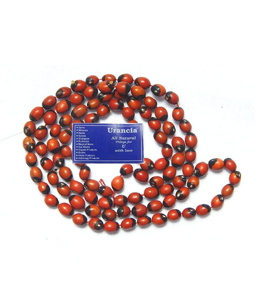 Red Gunja Chirmi Mala Rakat Gunja Mala Buy Red Gunja Chirmi Mala 