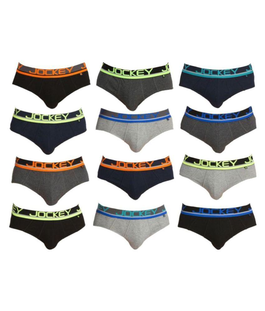 Jockey Multi Brief Pack of 12 - Buy Jockey Multi Brief Pack of 12