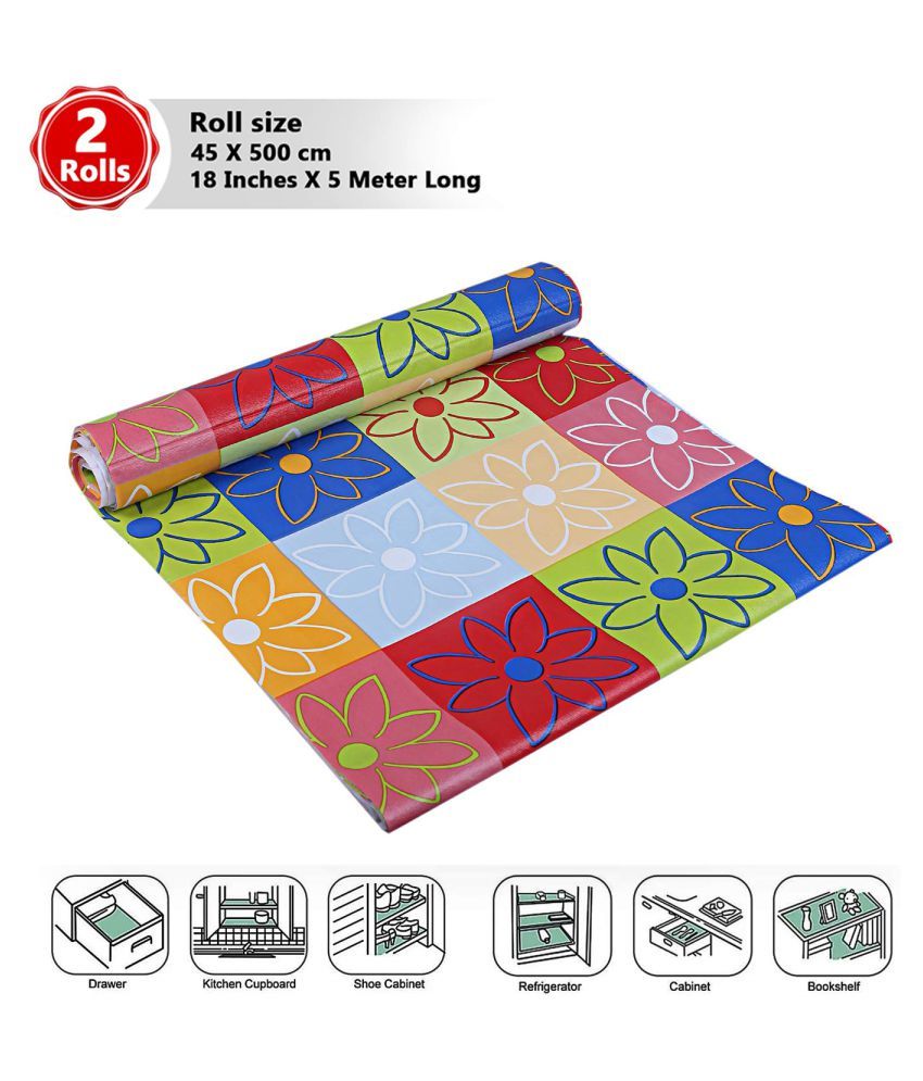     			E-Retailer Set of 2 PVC Multi Kitchen Shelf Cover Cover