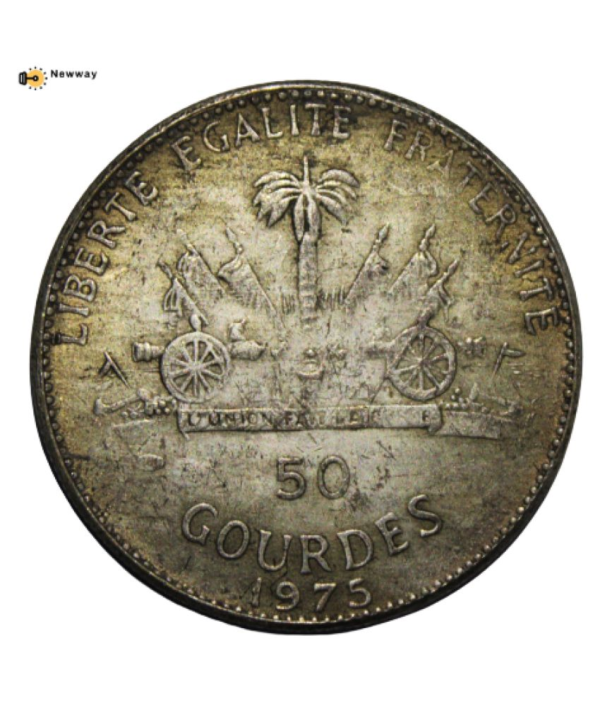     			50 Gourdes 1974 - Holy Year Republique D Haiti Extremely Rare Coin