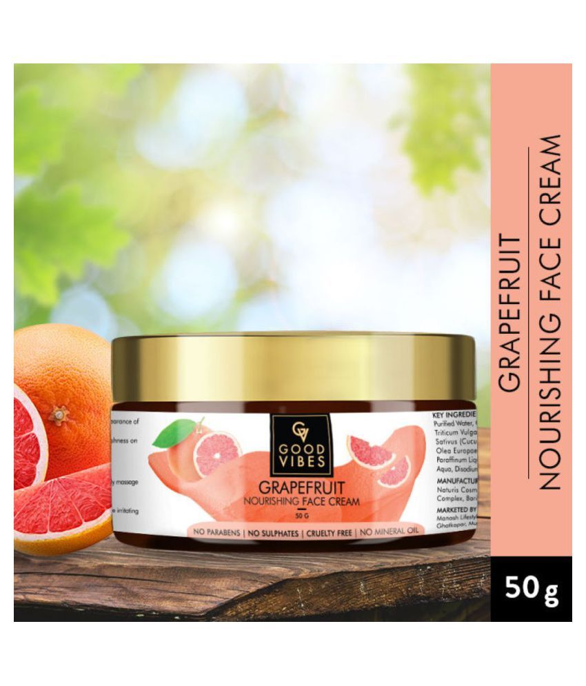 Good Vibes Nourishing Face Cream Grapefruit (50 g) Buy Good Vibes