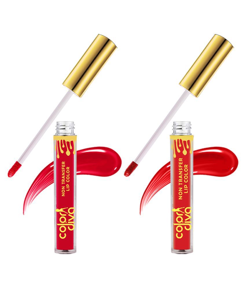     			Color Diva Non Transfer Matte Liquid Lipstick LL501-103-106 Multi 6 mL
