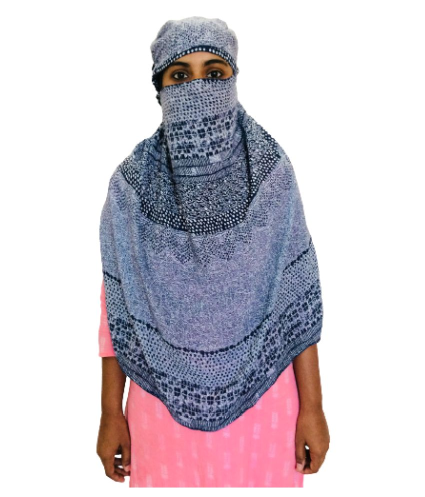 Generic Blue Floral Cotton Scarves Buy Online at Low Price in India