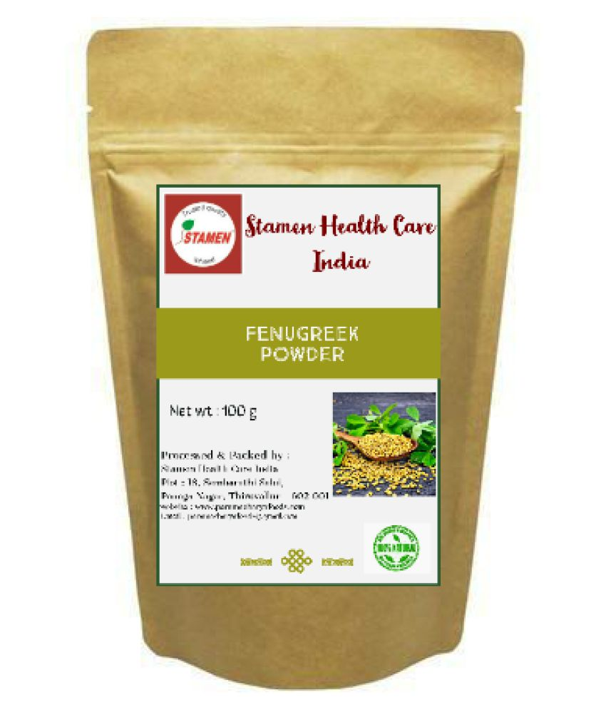 Stamen Health Care India Fenugreek Powder Hair Mask 100 g Buy Stamen