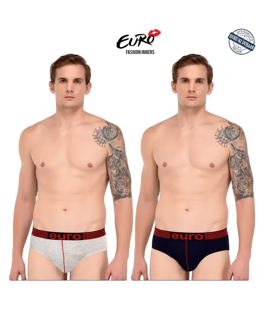 EURO FASHION Multi Brief Pack of 2 - Buy EURO FASHION Multi Brief Pack of 2  Online at Best Prices in India on Snapdeal