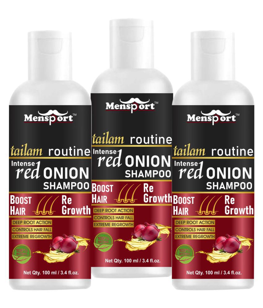 Mensport  Red Onion  Shampoo 300 mL Pack of 3