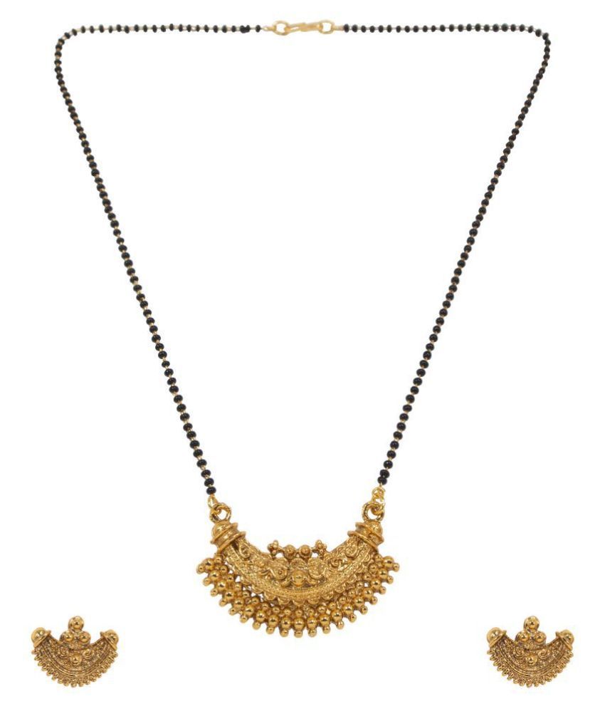 Ronak Creations Gold Mangalsutra Pendant With 18 Inch Mangalsutra Chain And Earrings For Womens Buy Ronak Creations Gold Mangalsutra Pendant With 18 Inch Mangalsutra Chain And Earrings For Womens Online In India Unikatowe, personalizowane i recznie robione przedmioty z bizuteria naszych sklepow. ronak creations gold mangalsutra pendant with 18 inch mangalsutra chain and earrings for womens