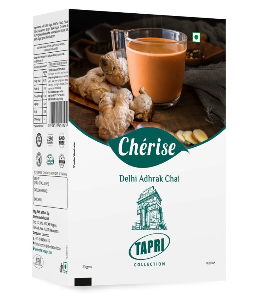 Cherise Masala Chai Tea Powder Delhi Adhrak Chai 161 gm: Buy Cherise ...