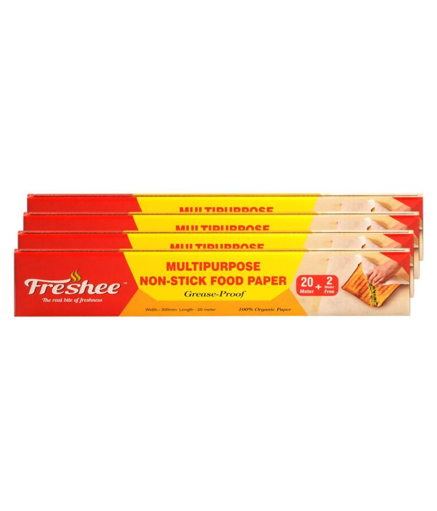     			Freshee Greaseproof Wrapping Paper, Pack of 4 x 22 meter