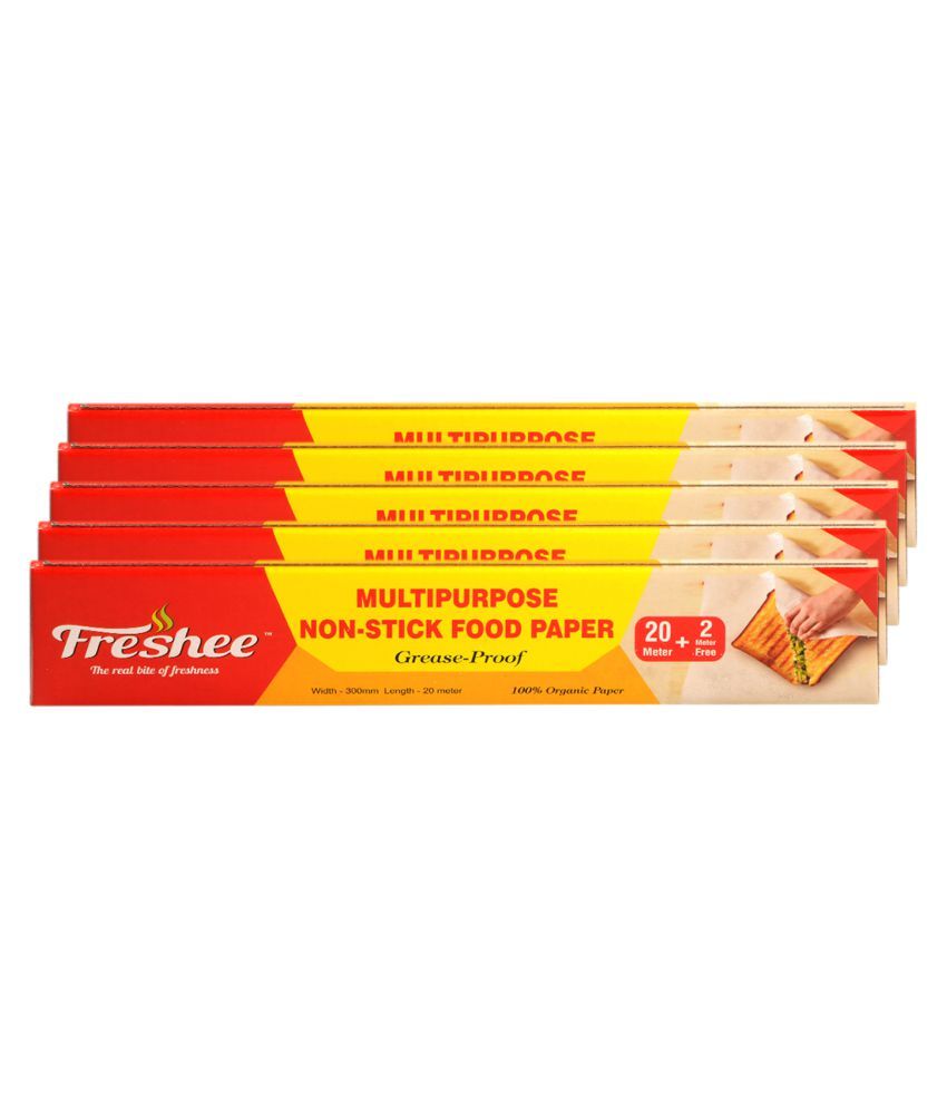     			Freshee Greaseproof Wrapping Paper, Pack of 5 x 22 meter