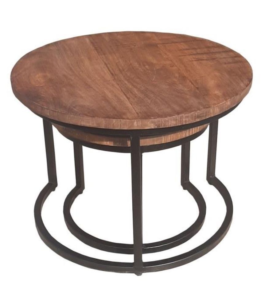 Home Design Mart Wrought Iron Wooden, Wrought Iron And Timber Coffee Table