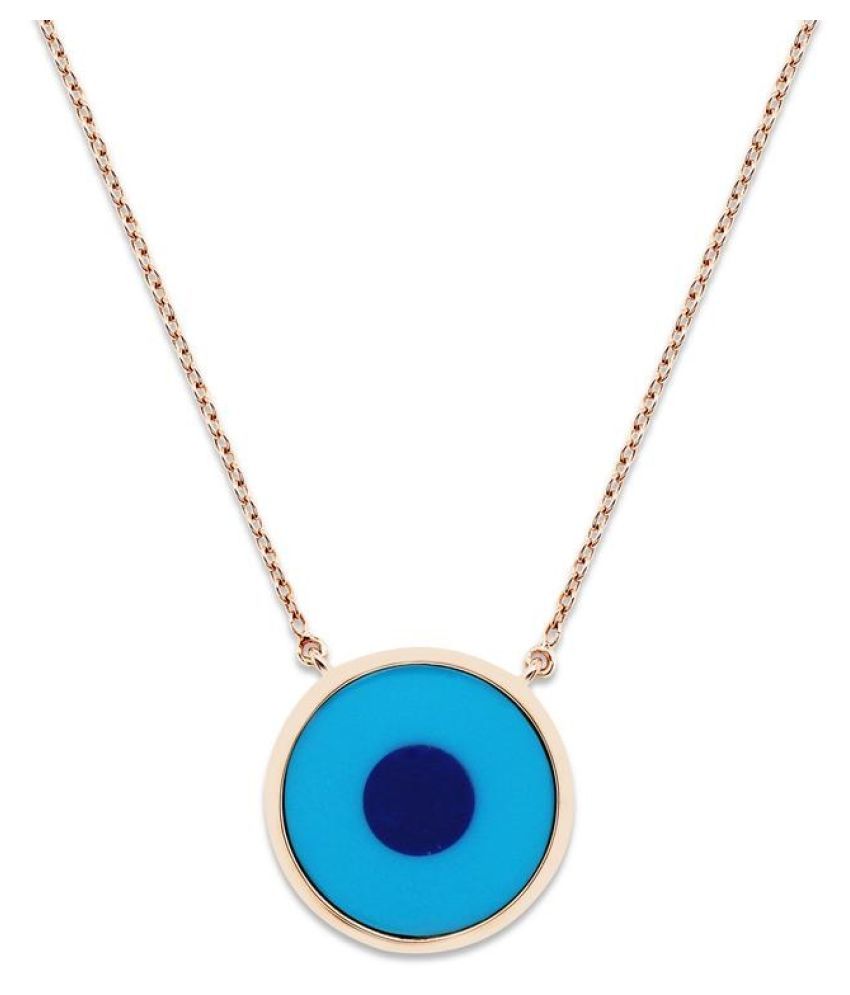 Pendant Remove Evil Eye for unisex gold plated without chain by Ratan