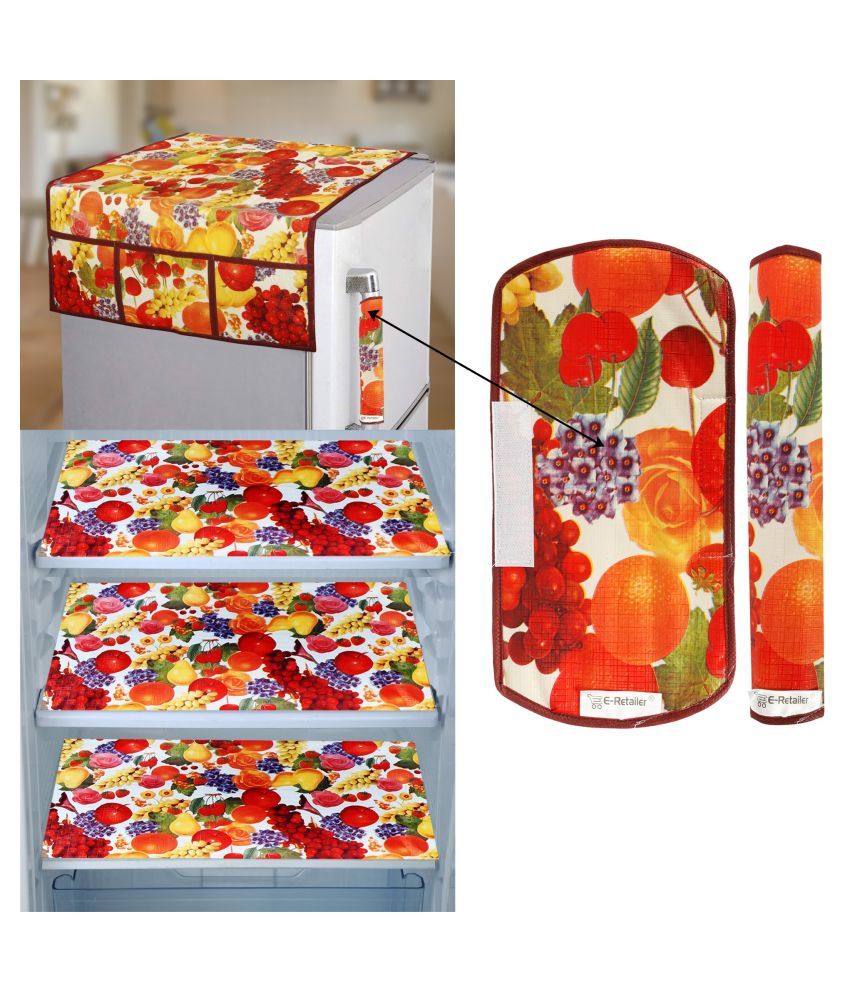     			E-Retailer Set of 6 PVC Multi Fridge Top Cover