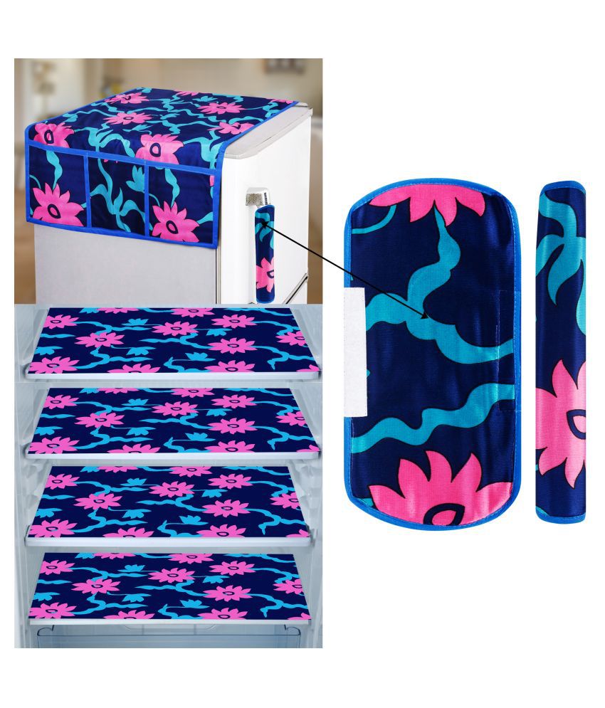     			E-Retailer Set of 7 PVC Pink Fridge Top Cover