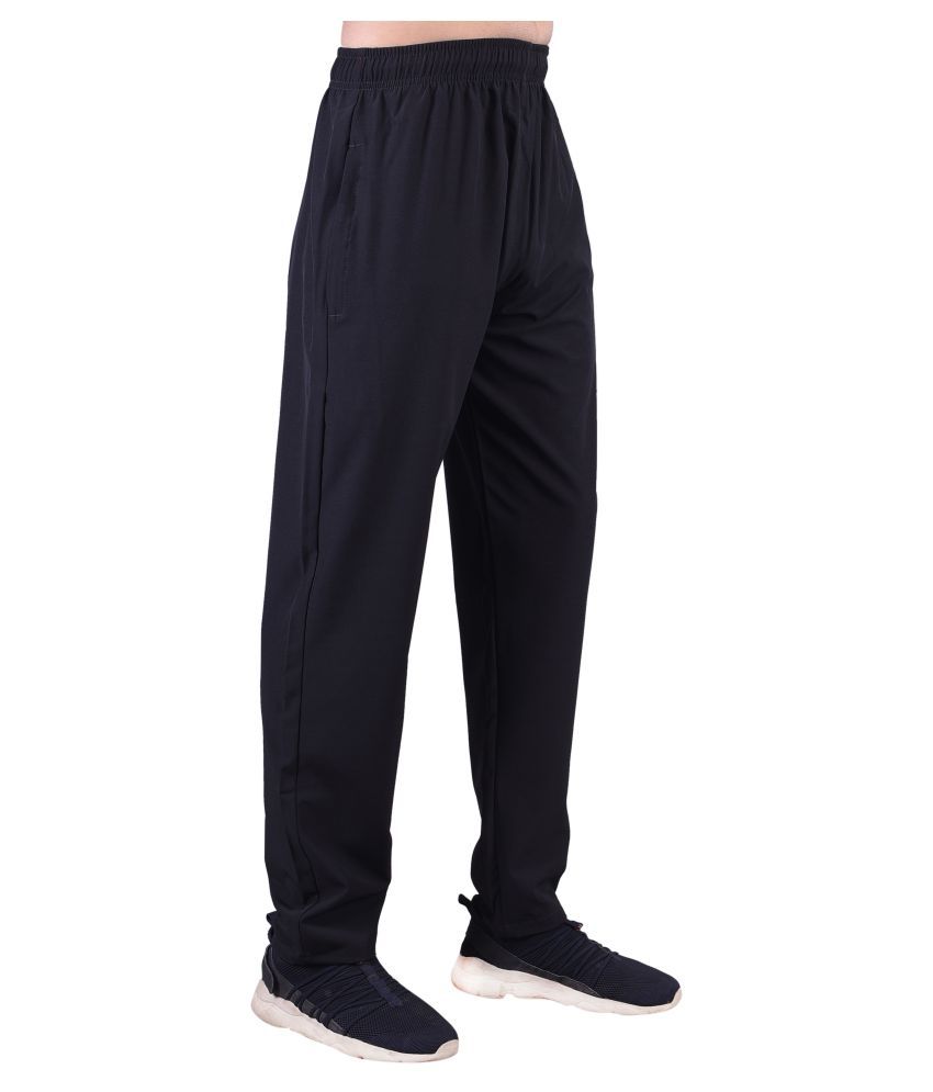 JAGURO Black Polyester Trackpants Pack of 1 - Buy JAGURO Black ...