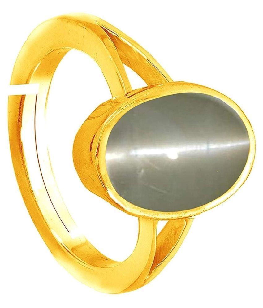 Natural Cat's Eye Stone Adjustable Ring for Men and Women's Lehsunia