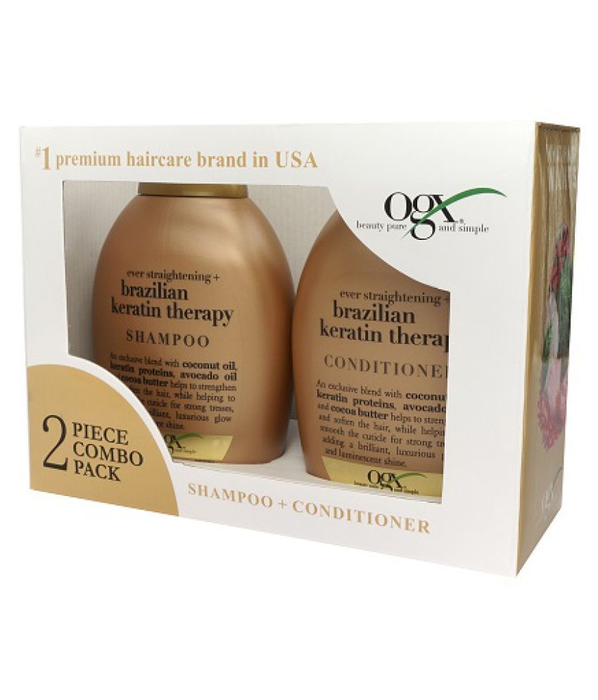 Ogx Ever Straightening Brazilian Keratin Shampoo Conditioner 385 Ml Pack Of 2 Buy Ogx Ever Straightening Brazilian Keratin Shampoo Conditioner 385 Ml Pack Of 2 At Best Prices In India Snapdeal