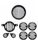 PURE BIKING Classic Protection Grill Black Finish  Set Of 8 For Classic 350cc 500cc