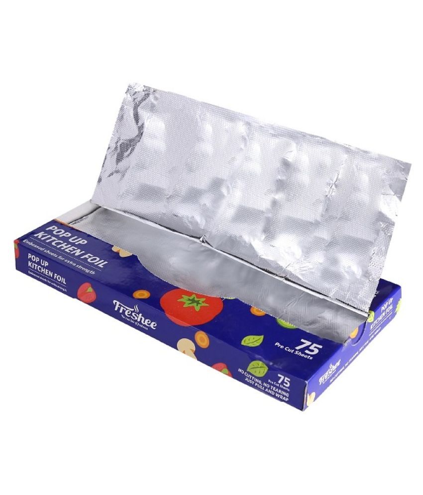     			Freshee 75 Pre Cut Aluminium Foil Sheet 30 cm x 27 cm Pack of 5