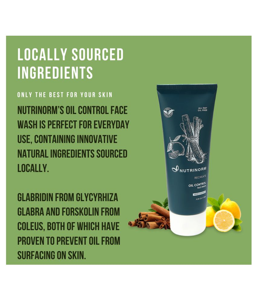 nutrinorm oil control face wash