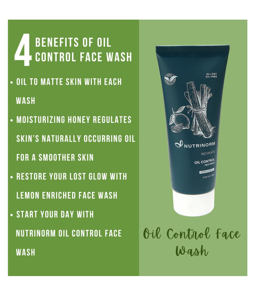 nutrinorm oil control face wash