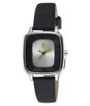 DIGITRACK - Black Leather Analog Womens Watch