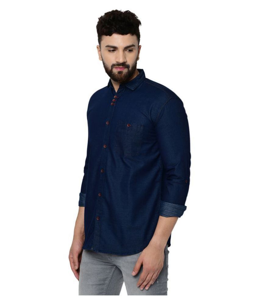 ATM SHIRT Denim Navy Shirt - Buy ATM SHIRT Denim Navy Shirt Online at ...