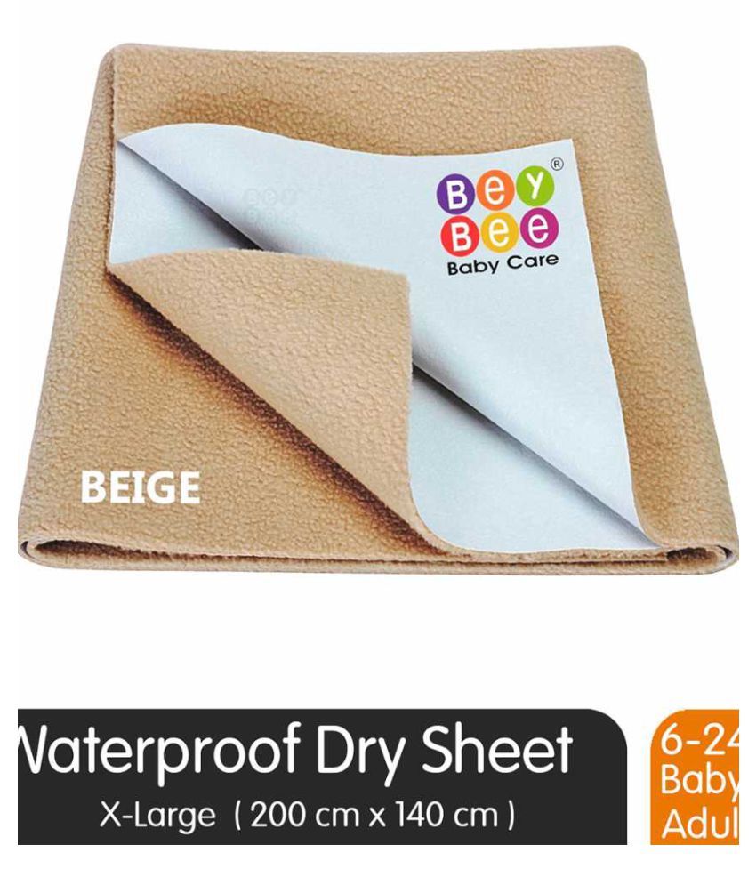     			BeyBee Quick Dry Waterproof Protector Dry Sheet - X-Large (Beige)