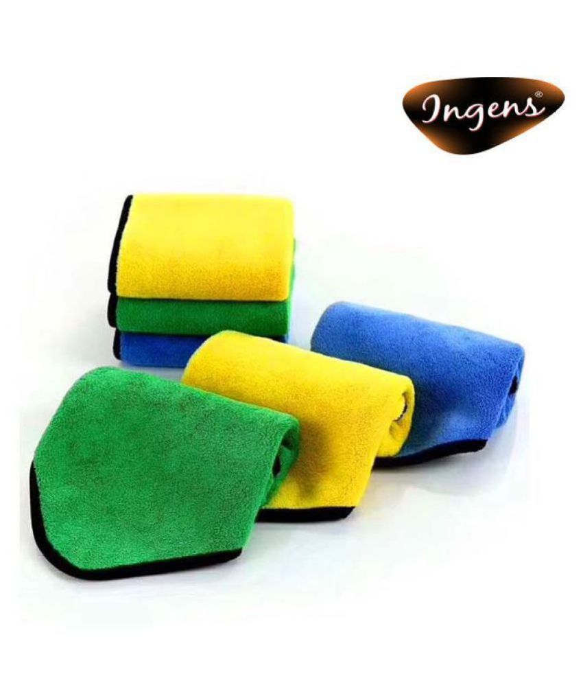 INGENS Microfiber Cloth for Car Cleaning and Detailing, Dual Sided