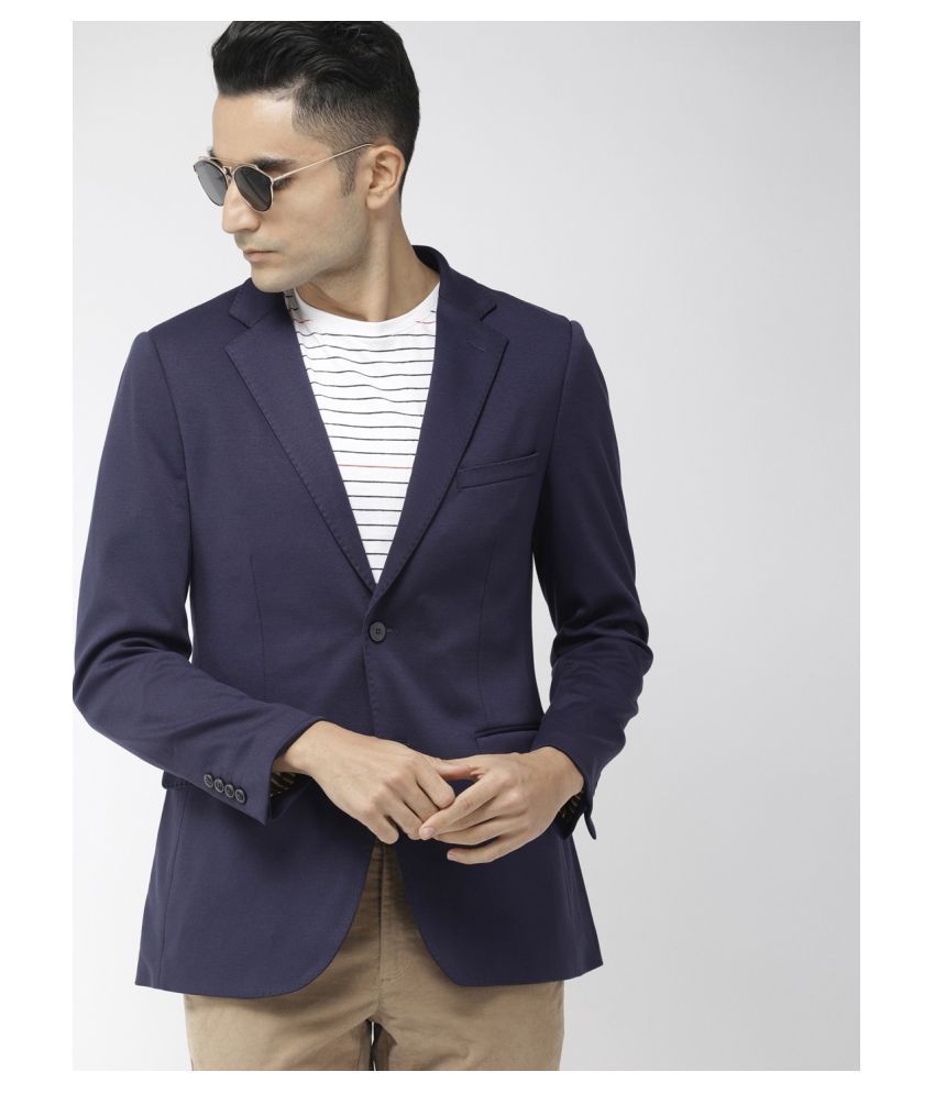 Indian Terrain Navy Blazer Buy Indian Terrain Navy Blazer Online At 