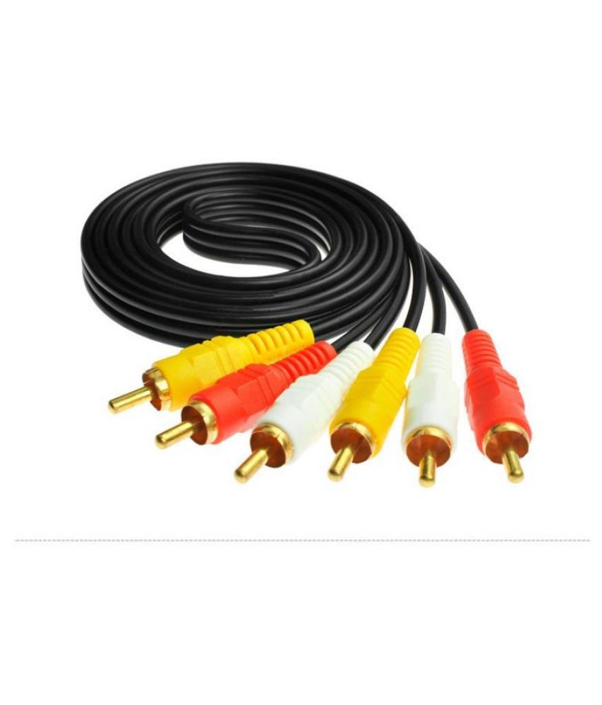     			Upix 9.1m 3RCA Male to 3RCA Male Audio Video RCA Cable - Supports TV, LCD, LED, DTH, DVD