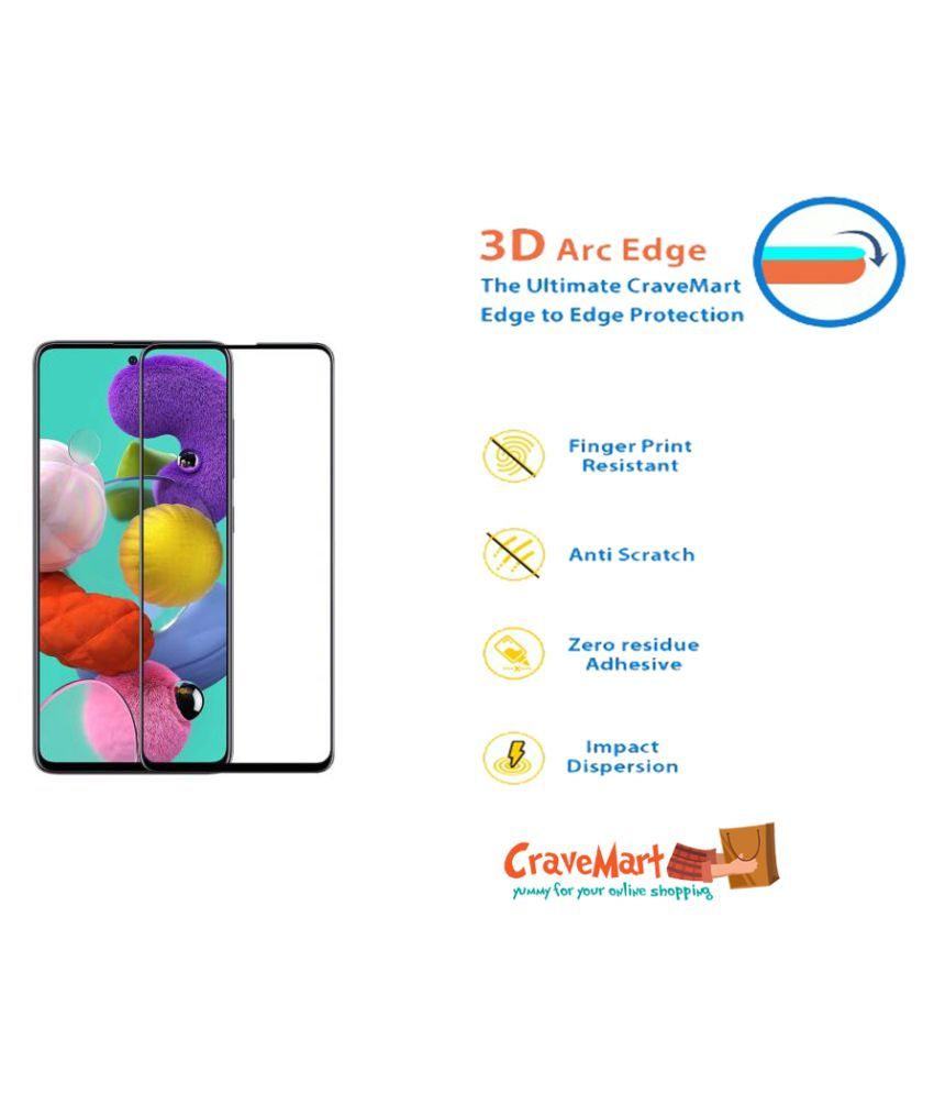 samsung a51 tempered glass price