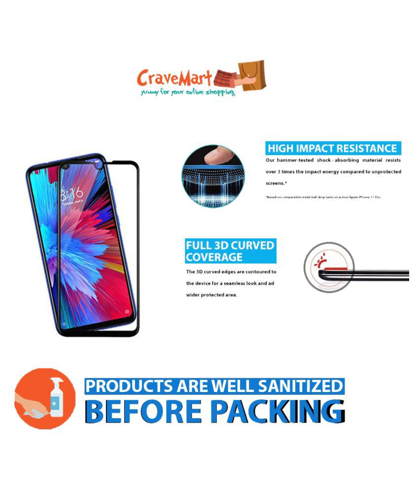 Xiaomi Redmi Note 7 Pro Tempered Glass By Cravemart Tempered Glass 5149