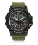 David Miller - Green Silicon Analog-Digital Men's Watch