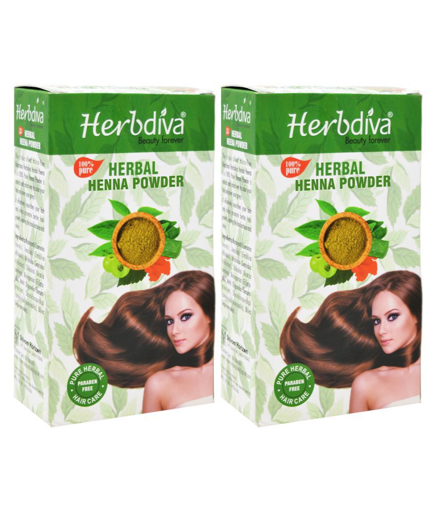 Herbdiva Herbal Henna Powder Natural Henna 200 g Pack of 2: Buy Herbdiva Herbal  Henna Powder Natural Henna 200 g Pack of 2 at Best Prices in India -  Snapdeal