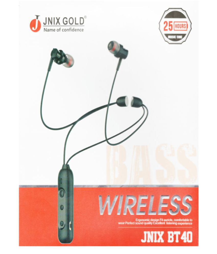 jnix gold earphones