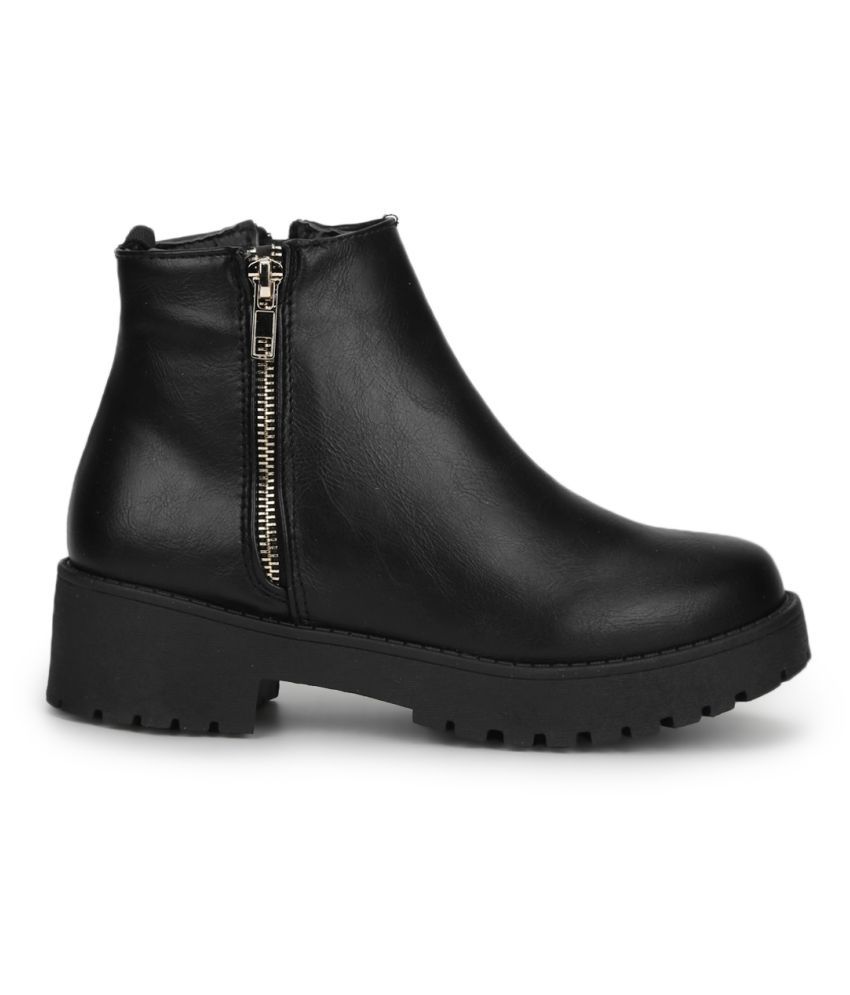 truffle collection mid heel ankle boots