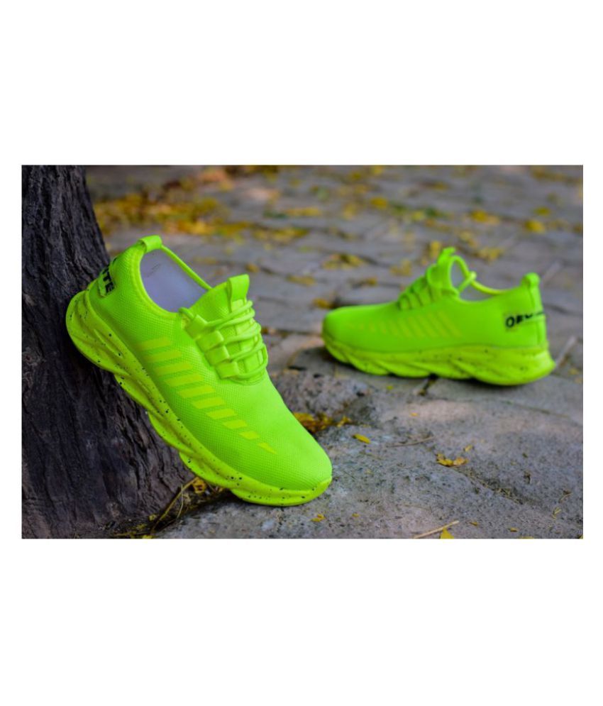 green running shoes