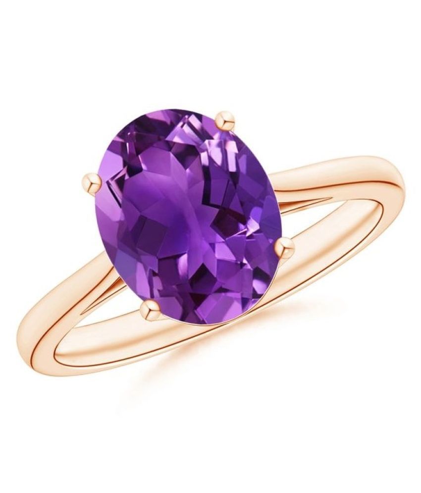 Unheated & Untreated blue Amethyst Gold Plated Ring 100% Original ...