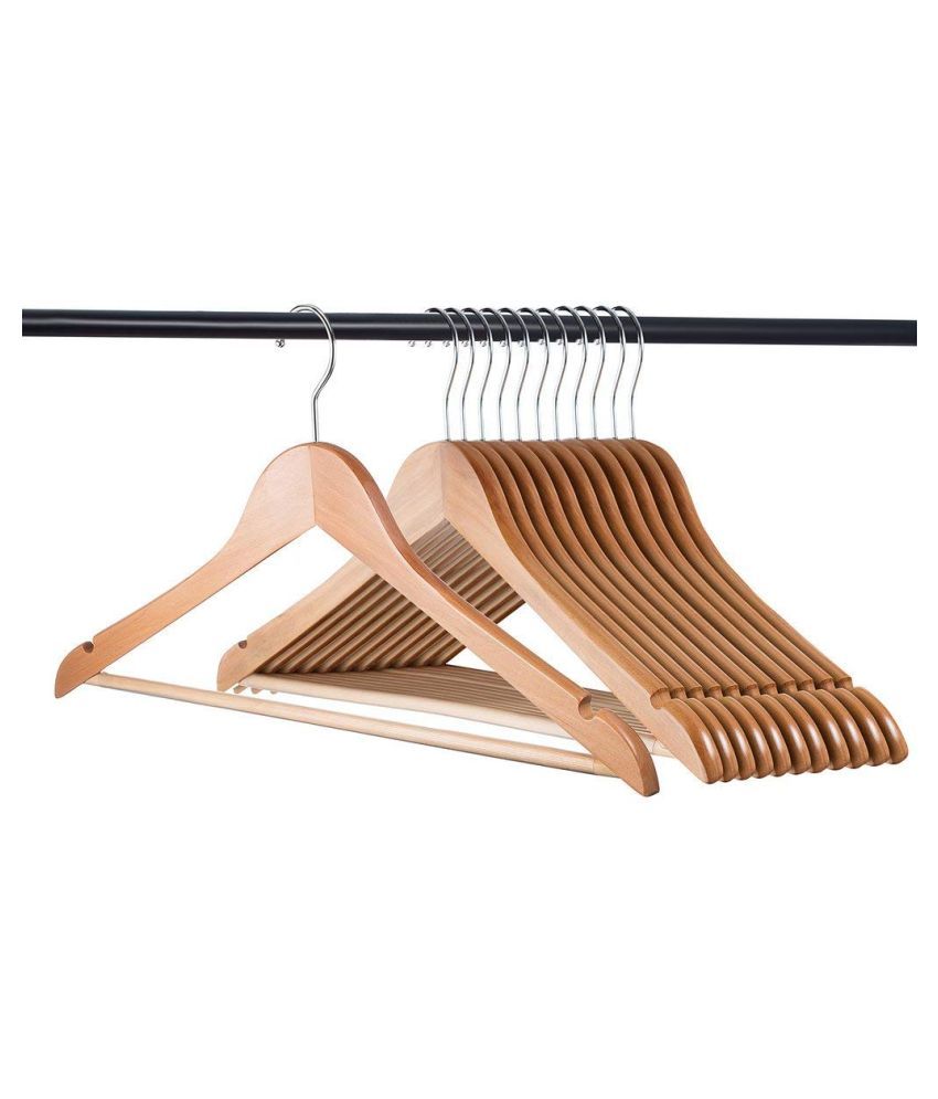 6 Pack Natural Wood Hangers Buy 6 Pack Natural Wood Hangers Online at