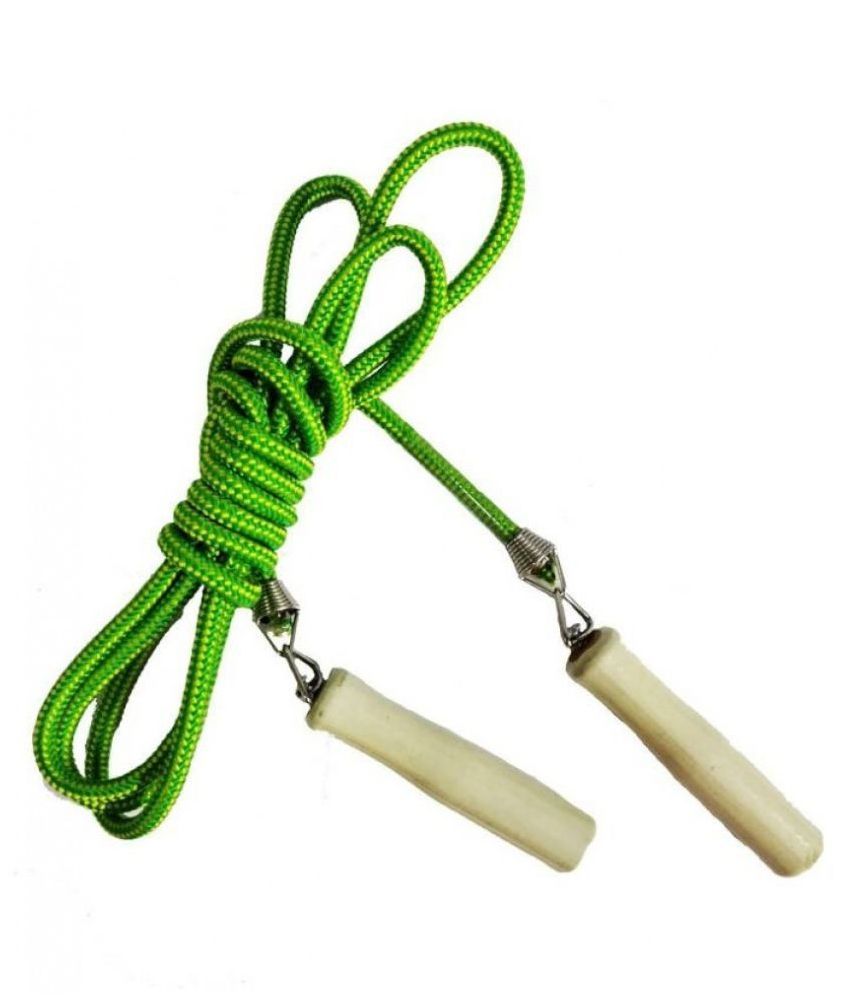 Exercise Speed Jump Skipping Rope Outdoor Indoor Toy with Wooden Handle ...