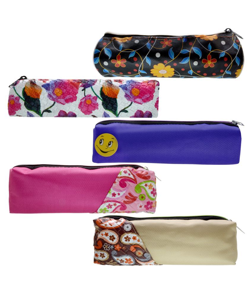 5 Pieces Pencil Pouch Plastic Pencil Cases Zipper Mesh Pouch Bag Buy