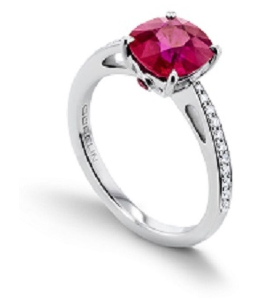 5 carat pure Ruby(Manik) silver Ring byRatan Bazaar \n: Buy 5 carat ...