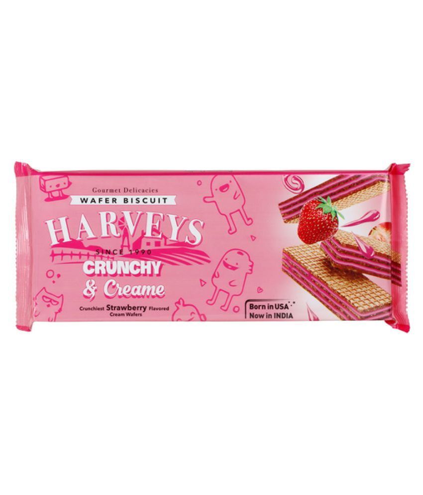 HARVEYS Strawberry Wafer Biscuits 600 gm Pack of 4: Buy HARVEYS ...