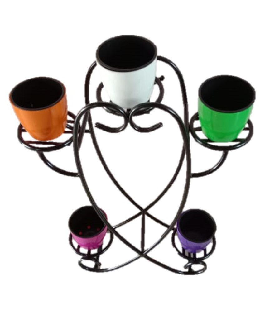 S Fabrications Iron Plant Stand/Pot Stand (P1) (5 Pot